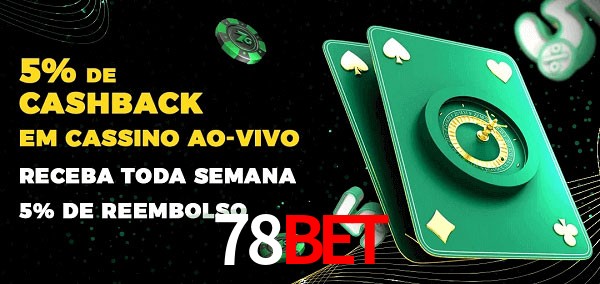 Promoções do cassino ao Vivo 78bet
